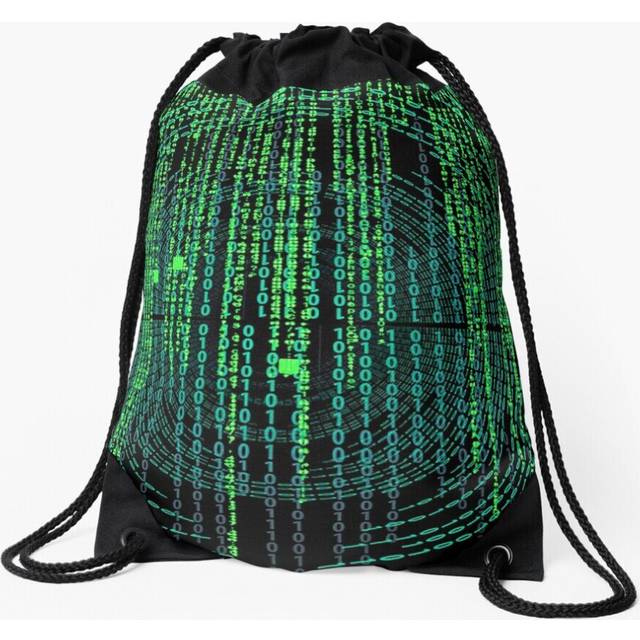 Drawstring Bag Matrix skin Sport Gym Shoe Backpack