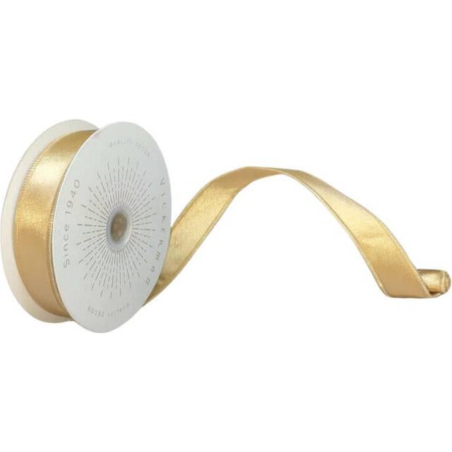 Vickerman QTX240738 1 in. x 10 Yards Champagne Satin Ribbon