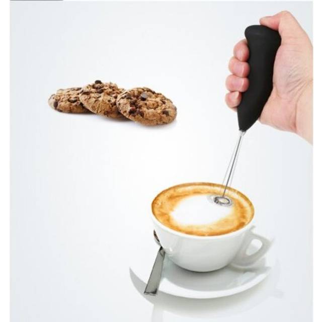 Electric Hand Mixer Beater Coffee Juice Stirrer Black Milk Frothers