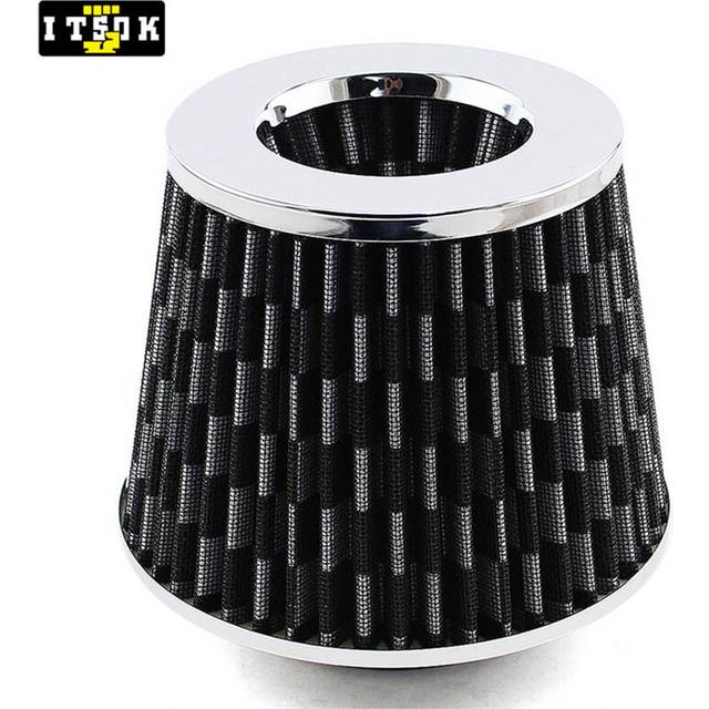 (Carbon Fiber) Air Filter Cone Intake Filter 76mm Car Sponge Airfilter 3inch Universal