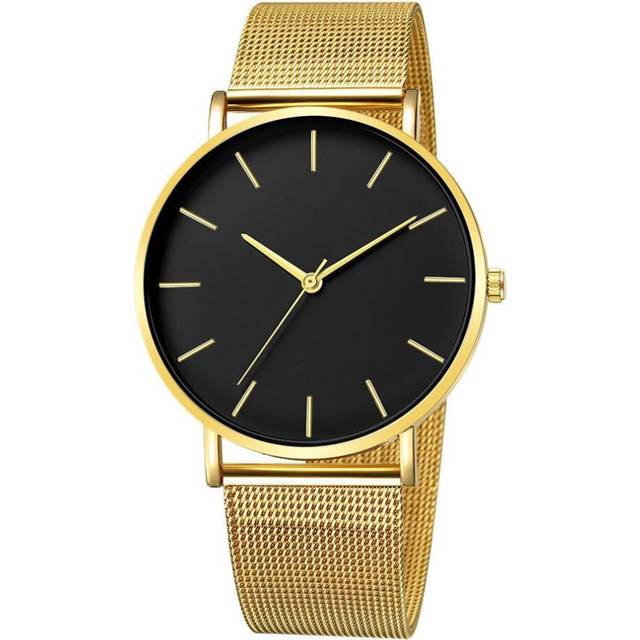 (12) Women Watch Rose Gold Femme 2021 Women&apos;s Mesh Belt ultra-thin Fashion Luxury Wrist Watches