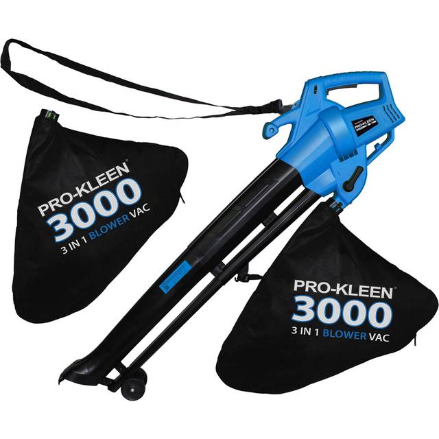 Corded Leaf Blower Garden Vacuum & Mulcher 2 x 35L Bag 6 Speed 3kW