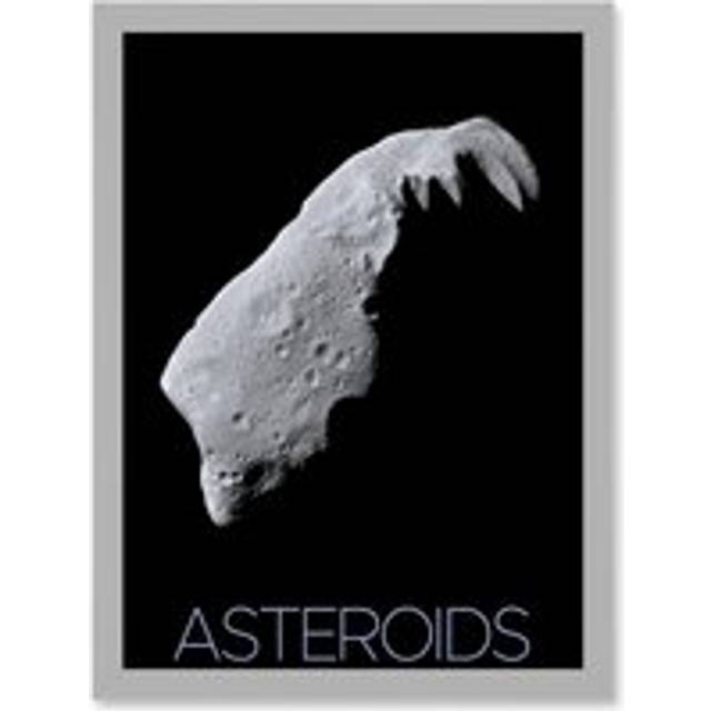 NASA Asteroid 243 Ida Space Poster Artwork Framed Wall Art Print A4 - Grey - One Size