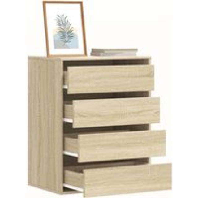 Corner Chest of Drawers Sonoma Oak 60x41x76 cm Engineered Wood - Brown - One Size