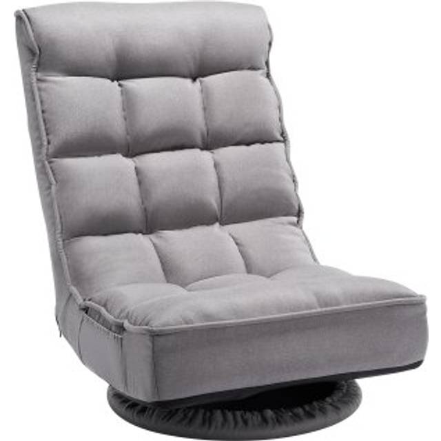 VEVOR 360° Swivel Floor Gaming Chair with 4 Adjustable Position Folding Chair