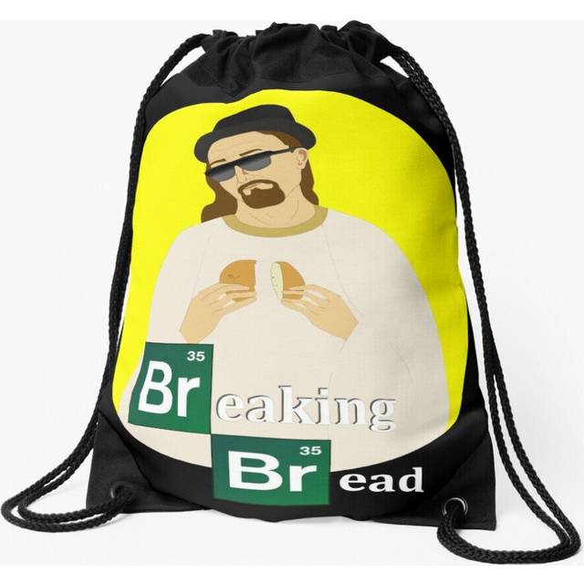 Drawstring Bag Breaking Bread Sport Gym Shoe Backpack