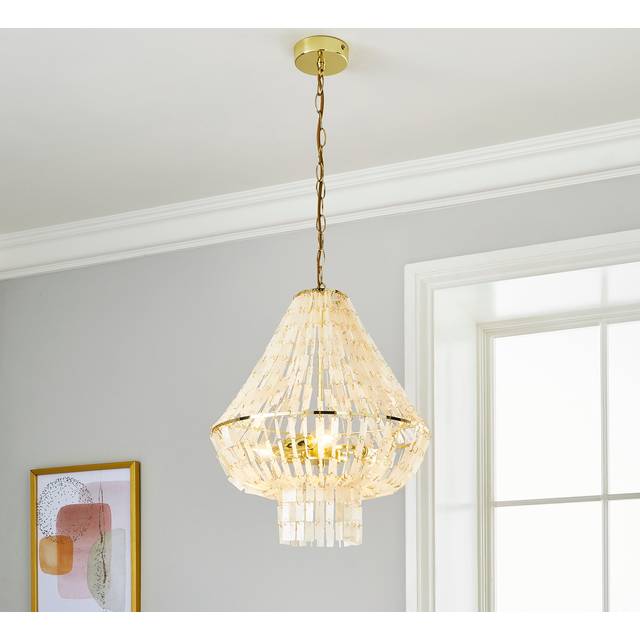 Abanna 3 Light Chandelier - Gold