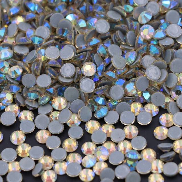 hotfix rhinestones flatback crystal hot fix stones strass glitter for needlework