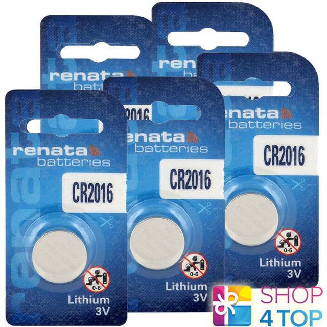 5 Renata Cr2016 Lithium Batteries 3v Cell Coin Button Dl2016 Exp 2030