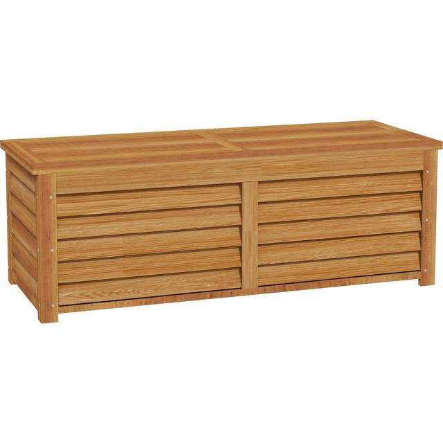 Outsunny 292L Outdoor Storage Box for Patio - Pool - Light Brown | TJ Hughes