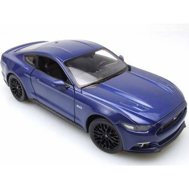 2015 Ford Mustang GT 5.0 Blue Metallic &#34;NEX Models&#34; Series 1/24 Diecast Model Car by Welly