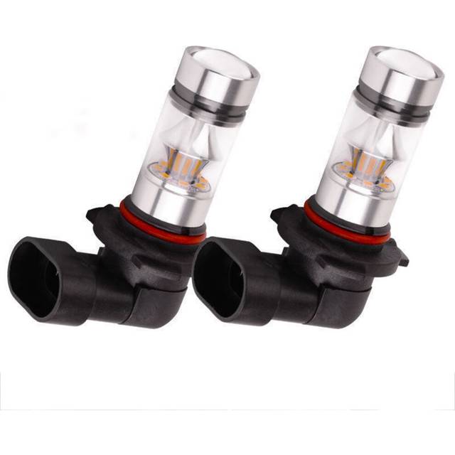 4X 9005 HB3 6000K 100W 2323 LED Projector Fog Driving Light Bulbs White