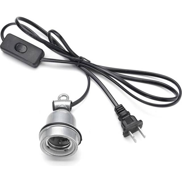 E27 pet heating lamp bracket with switch waterproof lamp holder night reptile ceramic insulation lamp pet hair dryer lamp holder