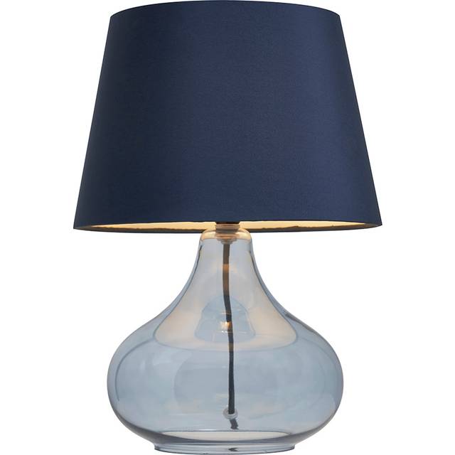 Clarise Glass Table Lamp, Cobalt Blue