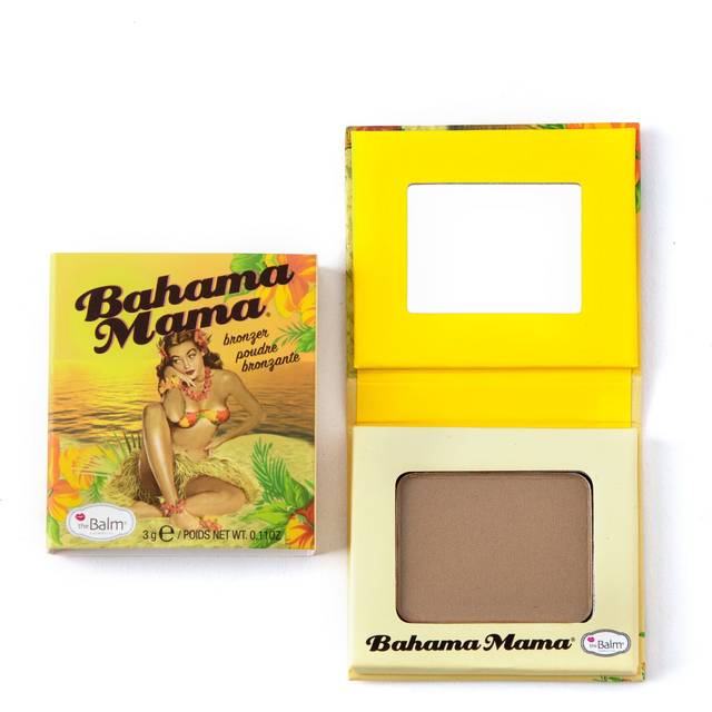 theBalm Bahama Mama Travel Size Bronzer, ögonskuggor och formgivningspuder I ett 2.6 g