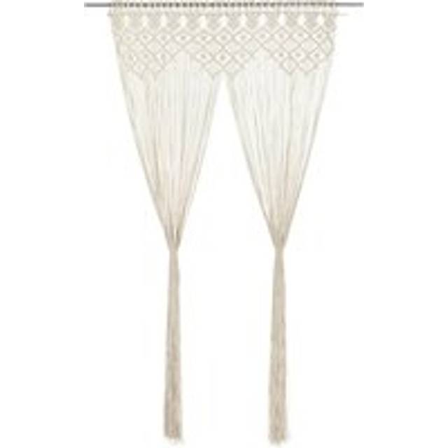 Macrame Curtain 140x240 cm Cotton - Cream - One Size