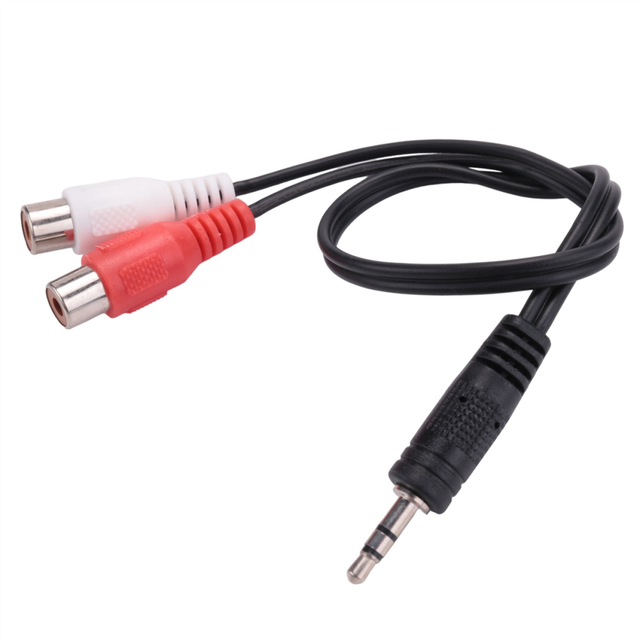 3.5mm stereo adapter headphone jack to 2 jack adapter audio cable, 3.5mm Male to 2x Female
