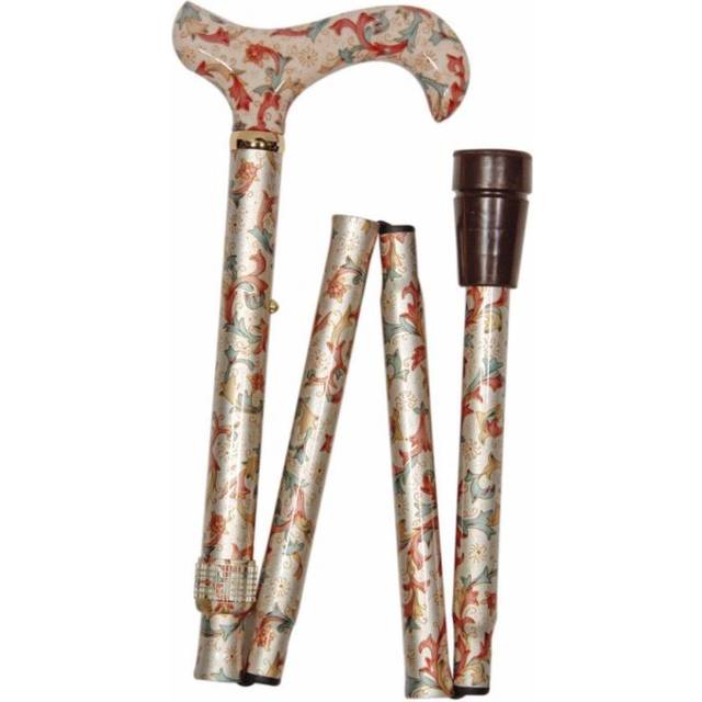 Elite Folding Cane - Cream Floral Folding Cane