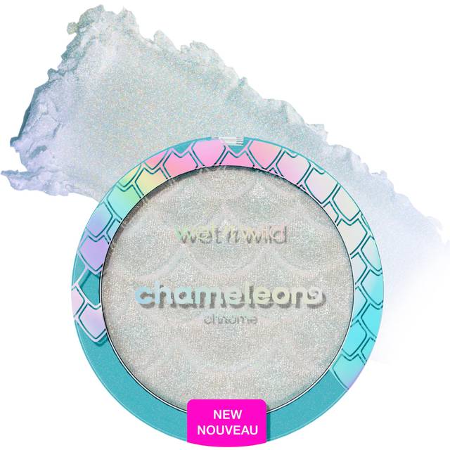 wet n wild Chameleon Chrome Highlighter  Dynamic Color Shift  Liquid-to-Baked Texture  Customizable Luminous Radiance  Cruelty-Free - Venus Swing