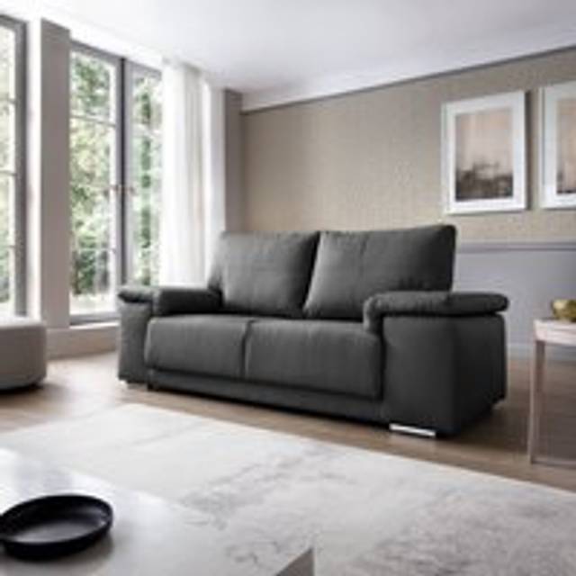 Kansas 2 Seater Dark Grey - One Size