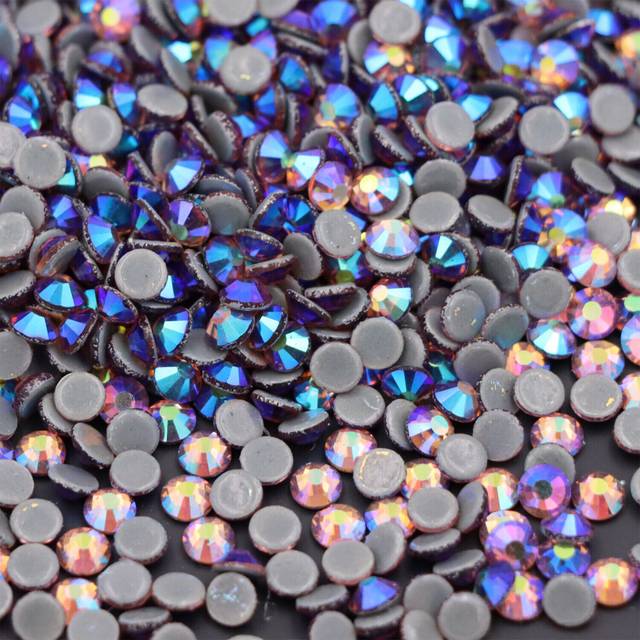 hotfix rhinestones flatback crystal hot fix stones strass glitter for needlework