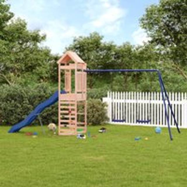 Outdoor Playset Solid Wood Douglas - Brown - One Size