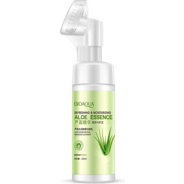 Bioaqua Aloe Vera Moisturizing Massage Cleansing Foam Moisturizing Gentle Care Deap Clean Facial Cleanser 120ml