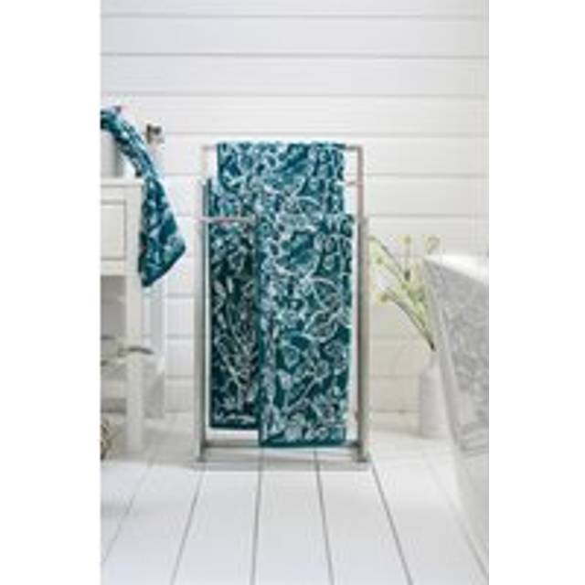 Deyongs Secret Garden Teal Hand Towel 2 Pack - Blue - 50 x 85cm