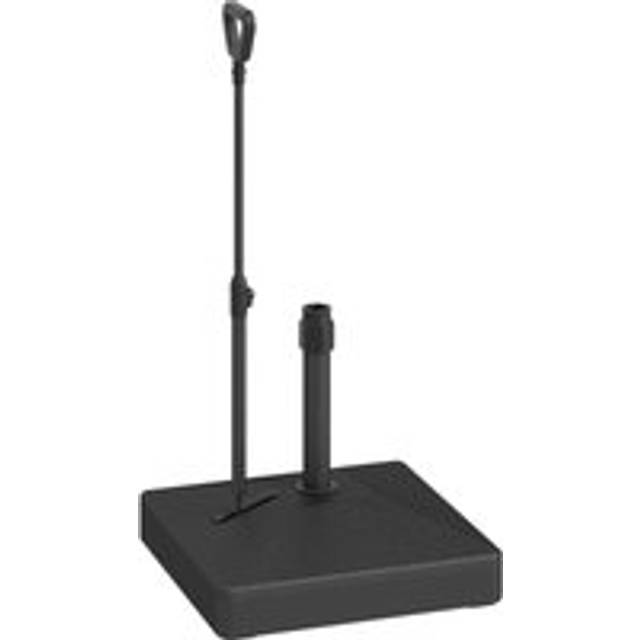 Outsunny Garden Parasol Base Parasol Stand, Sand/Water Filled, Black, Black