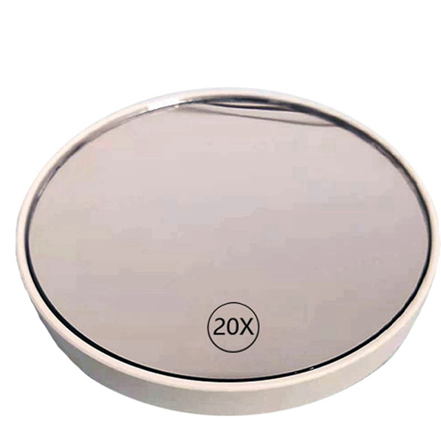 Anti-Fog Magnifying Makeup Mirror Suction Cup Vanity Mirror,White