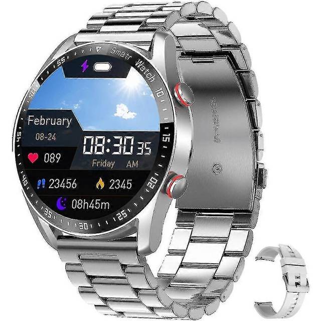 (Silver steel strip) Smartwatch Waterproof Business Call Hw20 Smart Watch Ecg And Ppg Smartwatch For Tw