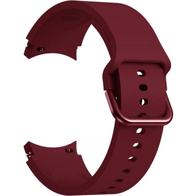 Silicone Watch Band Strap For Samsung Galaxy Watch 7 6 4 / Watch 5 40mm 44mm Wristband Strap for Watch 4 Classsic 42mm 46mm / Watch 5 Pro Galaxy Watch4 40mm wine red
