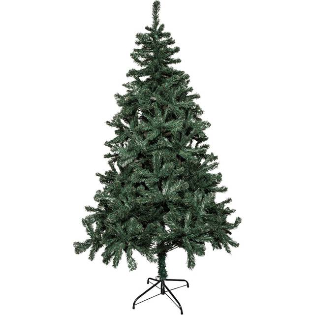 7ft (2.1m) Green Christmas Tree with Green Metal Stand and 743 Tips