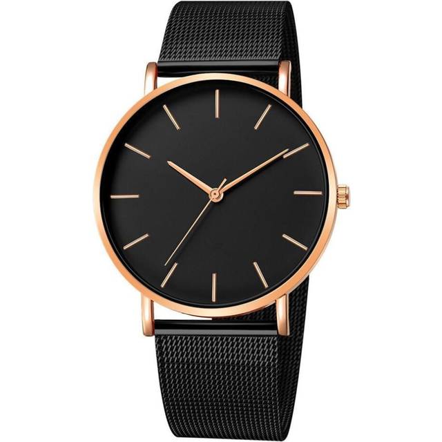 (7) Women Watch Rose Gold Femme 2021 Women&apos;s Mesh Belt ultra-thin Fashion Luxury Wrist Watches