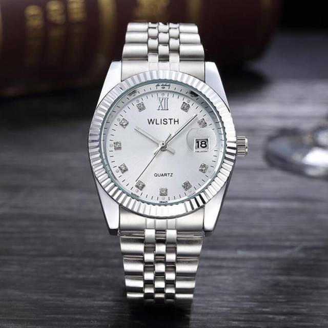 (silver,silver) 2023 Men Watches Top Brand Luxury Famous Quartz Watch For Male Clock Date Classic Man Hour With Box