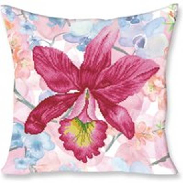 PILLOW S/GARDEN CRIM - Diamond Painting Kit: Pillow: Sparkle Garden: Pink - Diamond Dotz - Multi - One Size
