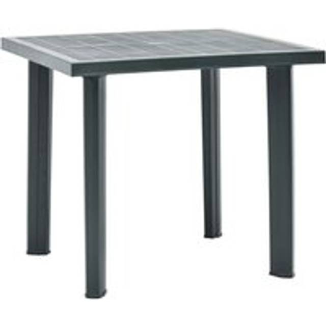Garden Table Green 80x75x72 cm Plastic - One Size