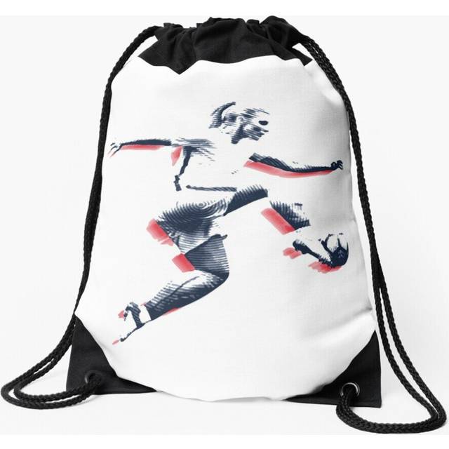 Drawstring Bag Women's Soccer Stencil Sport Gym Shoe Backpack