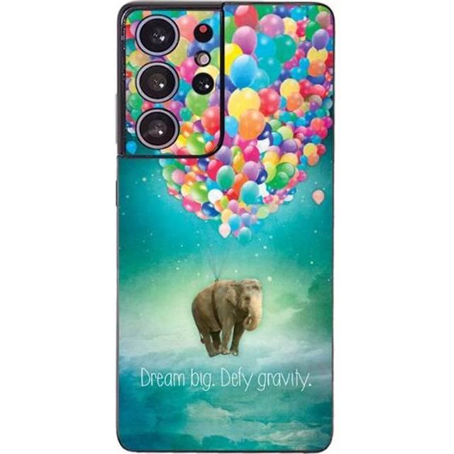 MightySkins SAGS21UL-Elephant Balloons Skin Compatible with Samsung Galaxy S21 Ultra - Elephant Balloons
