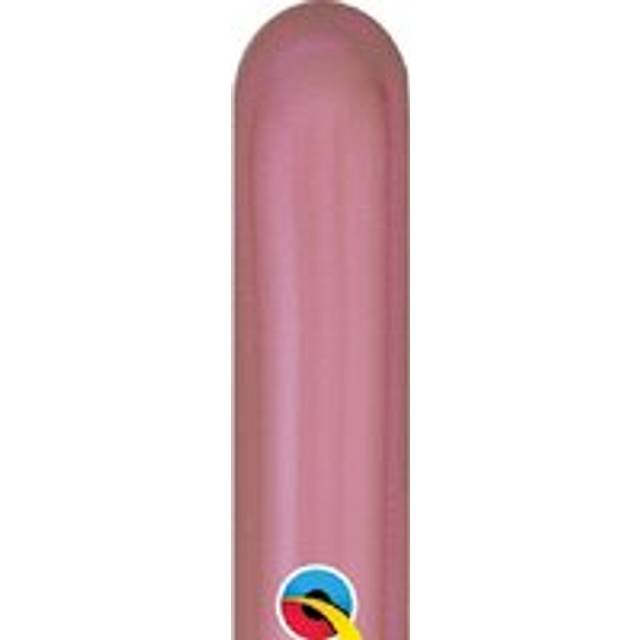 (One Size, Chrome Mauve) Qualatex Plain Long Latex Balloons (Pack Of 100)