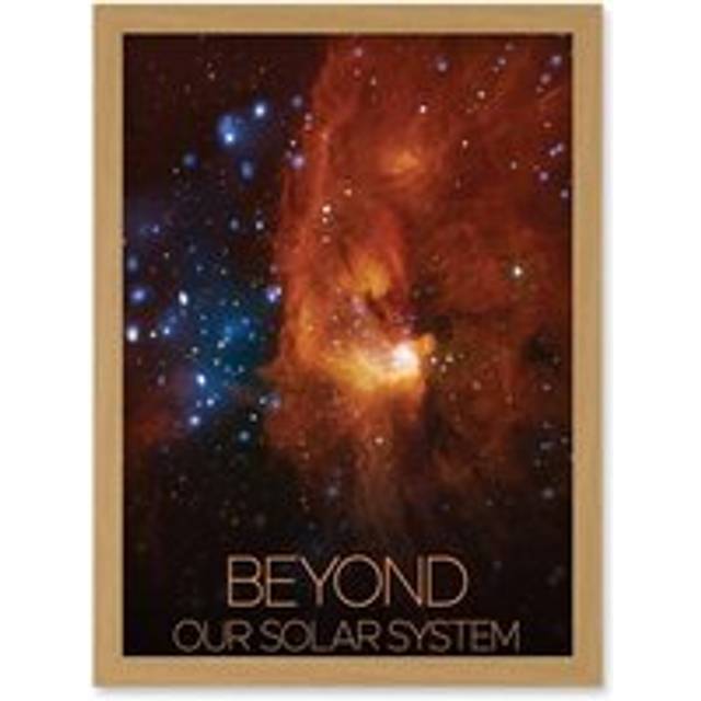 NASA Spitzer Space Telescope Milky Way RCW 108 Poster Artwork Framed Wall Art Print A4 - Tan - One Size