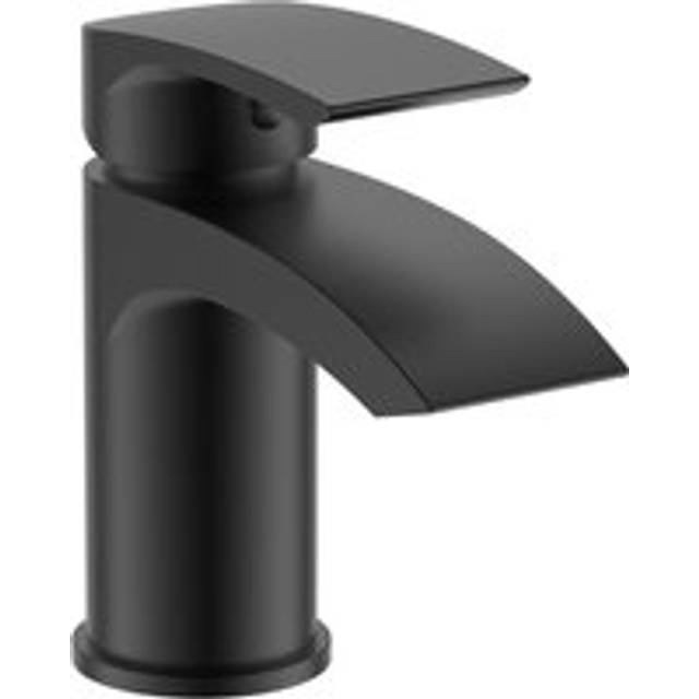 Vago Modern Cloakroom Matte Black Basin Sink Mono Mixer Tap