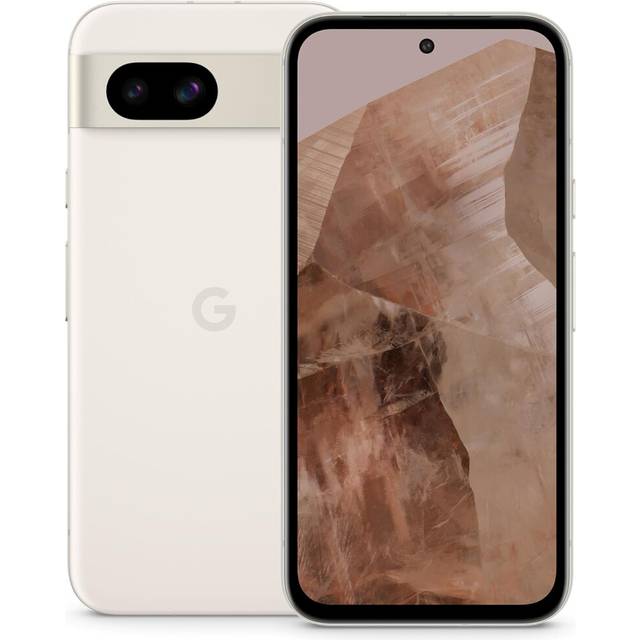 Google Pixel 8a (128GB Porcelain) at Â£100 on Pay Monthly 50GB (24 Month contract) with Unlimited mins & texts; 50GB of 5G data. Â£23.30 a month. - White
