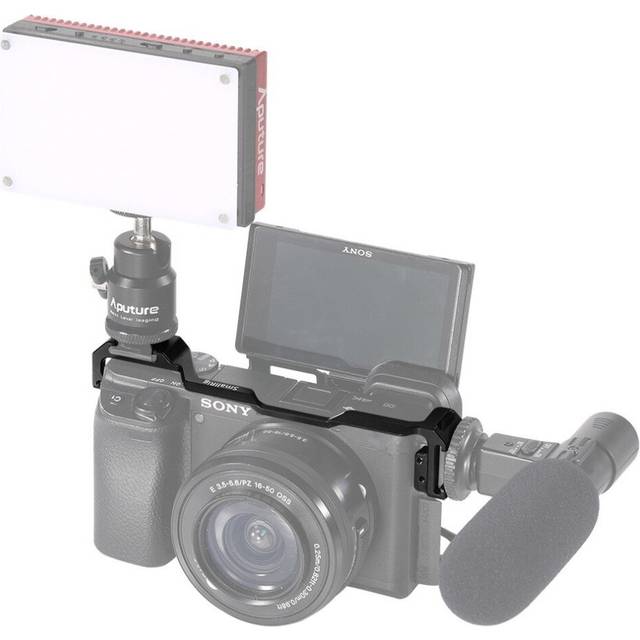 SmallRig 2334 Cold Shoe Relocation Mount for Sony A6100 A6300 A6400 A6500 with 2 Cold Shoe Mount For Microphone DIY Options