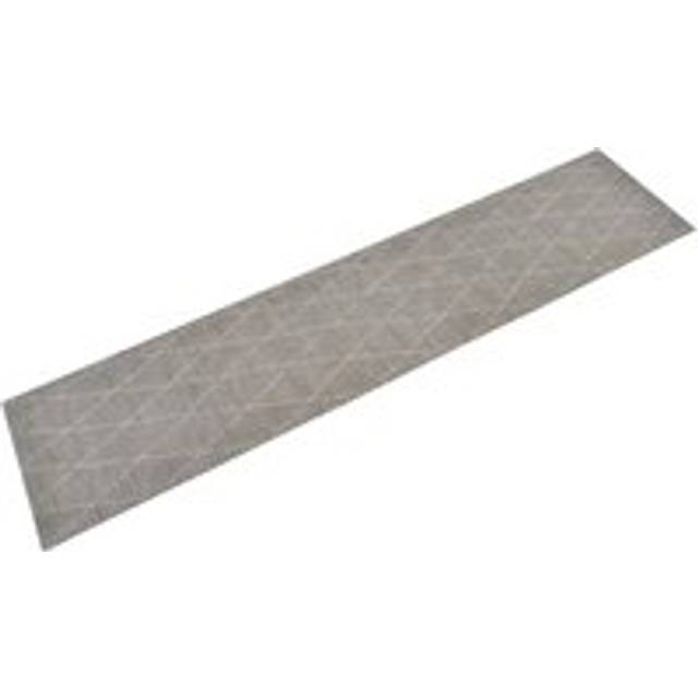 Kitchen Rug Washable Rhombus 60x300 cm Velvet - Grey - One Size