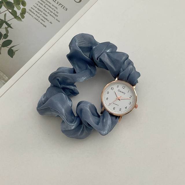 (Blue) Popular Stylish Creative Ribbon Digital Watch Little Fairy Stylish Personality