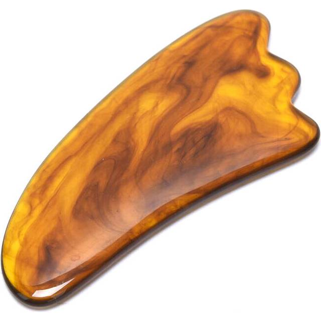 (a-Transparent) Natural Jade Gua sha Scraper Board Face Massager Facial Guasha Meridian Muscle Relaxation Skin Lifting Face Thin Gouache Scraper