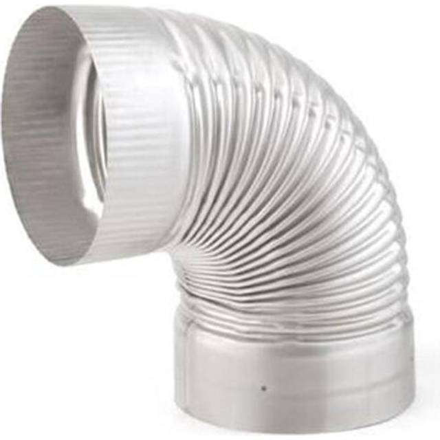 Selkirk Corporation 4614 6 Inch  Heat-fab 90 Degree Non-adj Elbow  304-alloy