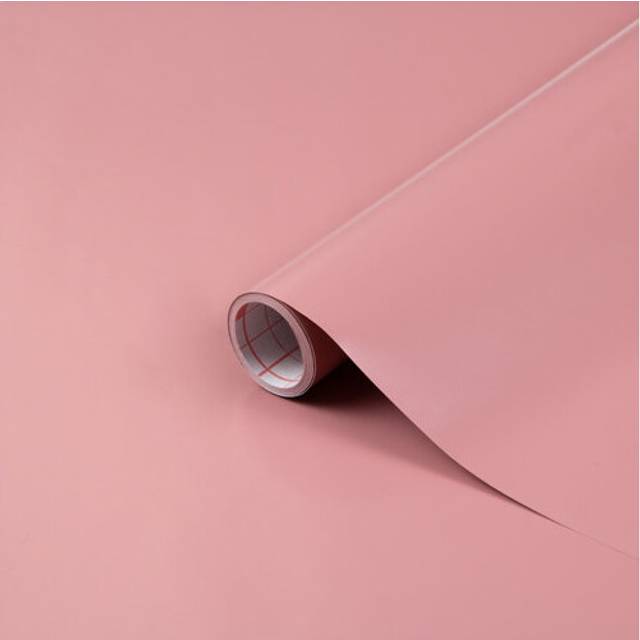 (45cm) MATT ASH ROSE PINK sticky back plastic vinyl wrap film (2m long)