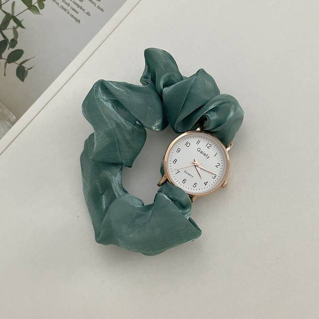 (Green) Popular Stylish Creative Ribbon Digital Watch Little Fairy Stylish Personality